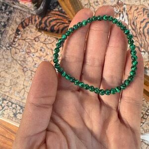 Green Malachite Beaded Bracelet